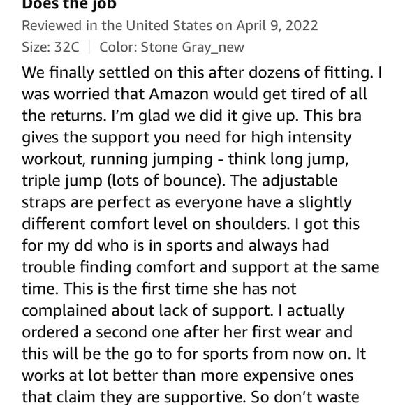 Women's Sports Bra Front Adjustable High Impact Support Lightly Padded Wireless - Picture 10 of 10